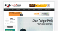 Desktop Screenshot of gadgetpeak.com