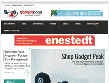 Tablet Screenshot of gadgetpeak.com